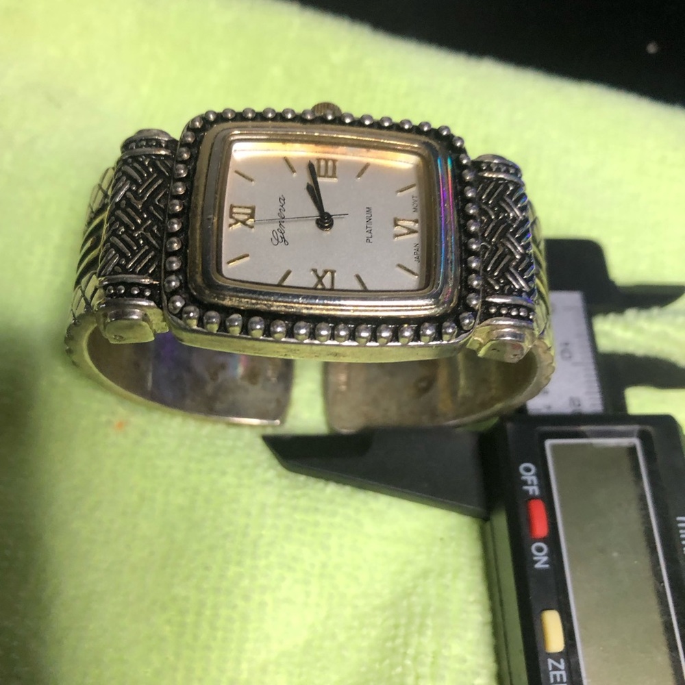 Geneva Silver and Gold Women's Ring